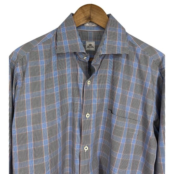 Peter Millar Long Sleeve Button Front Dress Shirt Size M - Picture 2 of 9